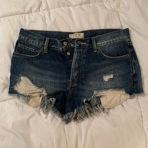 Free people jean shorts